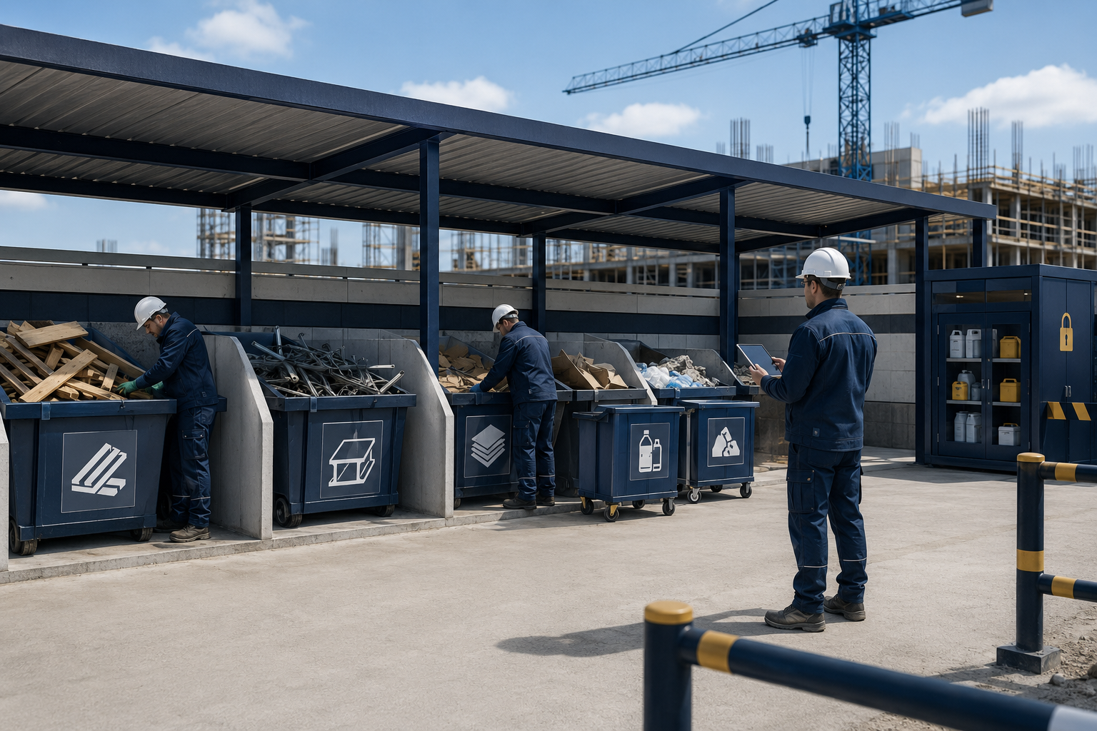 Construction waste segregation at source